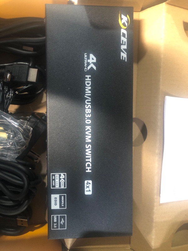 Photo 3 of KCEVE 4K Ultra HD HDMI/USB 3.0 KVM Switch