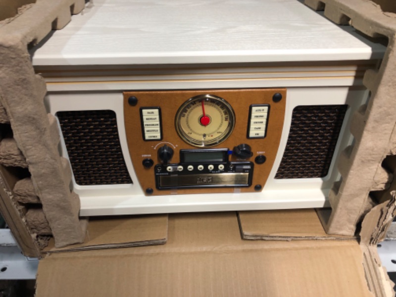 Photo 2 of Victrola 8-in-1 Bluetooth Record Player & Multimedia Center, Built-in Stereo Speakers - 