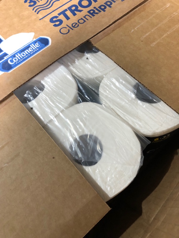 Photo 3 of Cottonelle Ultra Clean Toilet Paper with Active CleaningRipples Texture, Strong Bath Tissue, 32 Family Mega Rolls (32 Family Mega Rolls = 176 Regular Rolls) (8 Packs of 4 Rolls) 388 Sheets per Roll 388 Count (Pack of 32)