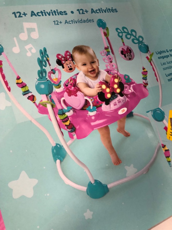 Photo 2 of Bright Starts Disney Baby MINNIE MOUSE PeekABoo Activity Jumper with Lights and Melodies, Ages 6 months +