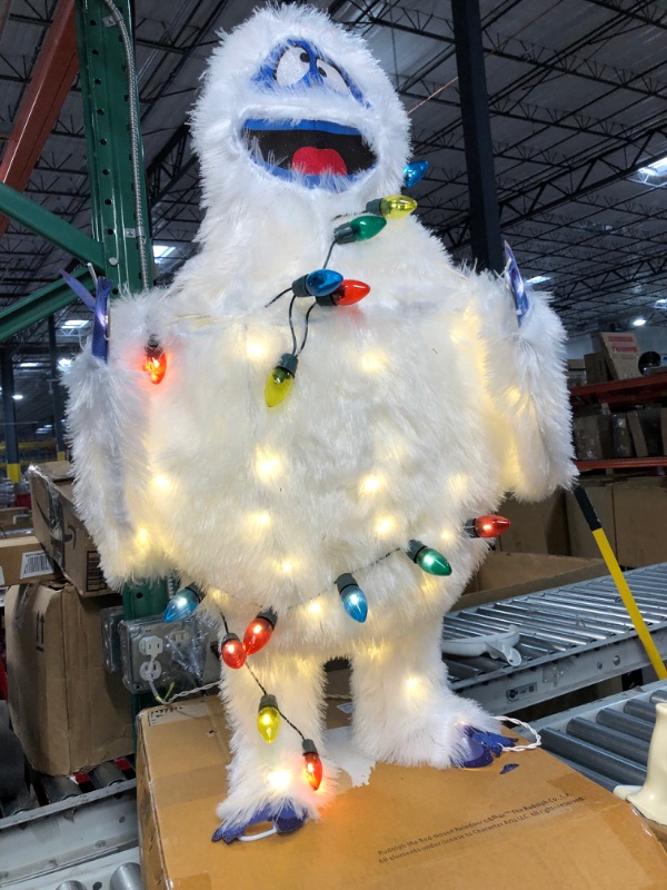 Photo 2 of **NONREFUNDABLE**FOR PARTS OR REPAIR**SEE NOTES**
****STOCK IMAGE FOR SAMPLE****
ProductWorks 32-Inch Pre-Lit Bumble the Abominable Snow Monster - Christmas, Yard Decoration, 80 Lights 32" Bumble