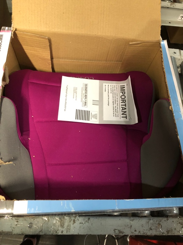 Photo 3 of Cosco Topside Booster Car Seat - Easy to Move, Lightweight Design (Magenta)