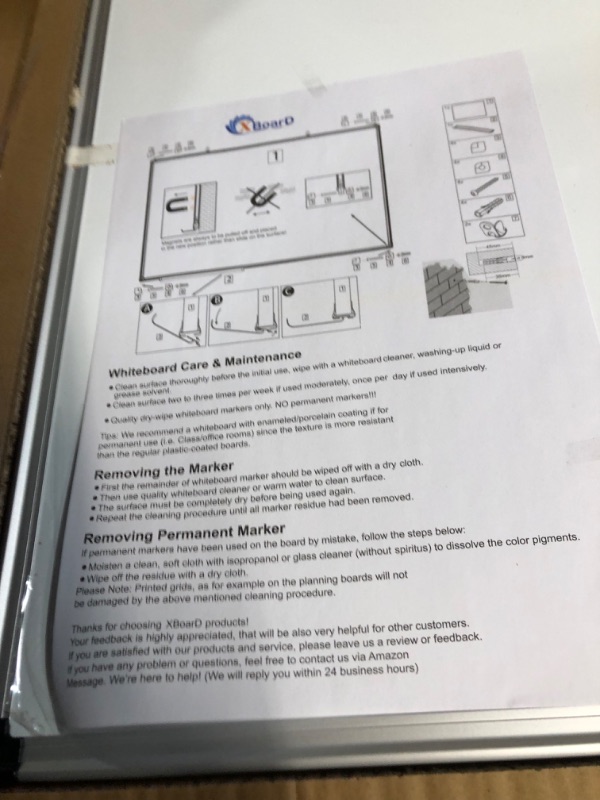 Photo 4 of XBoard Magnetic Dry Erase Board/Whiteboard, 36 X 24 Inches