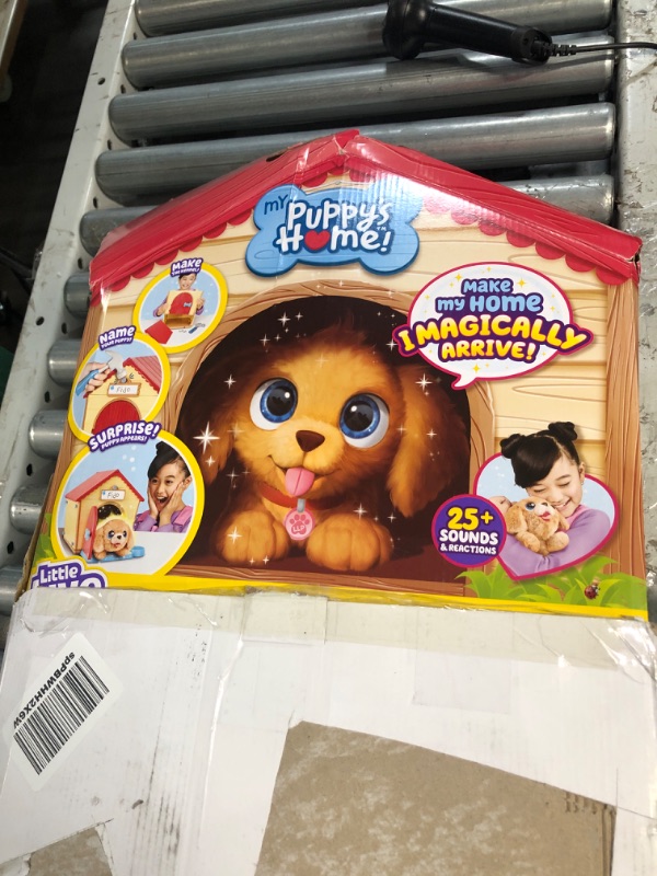Photo 2 of (READ NOTES) Little Live Pets My Puppy Interactive Plush Toy & Kennel. 25+ Sounds & Reactions. Name Your Puppy and Surprise! It Appears! Gifts for Kids Ages 5+
