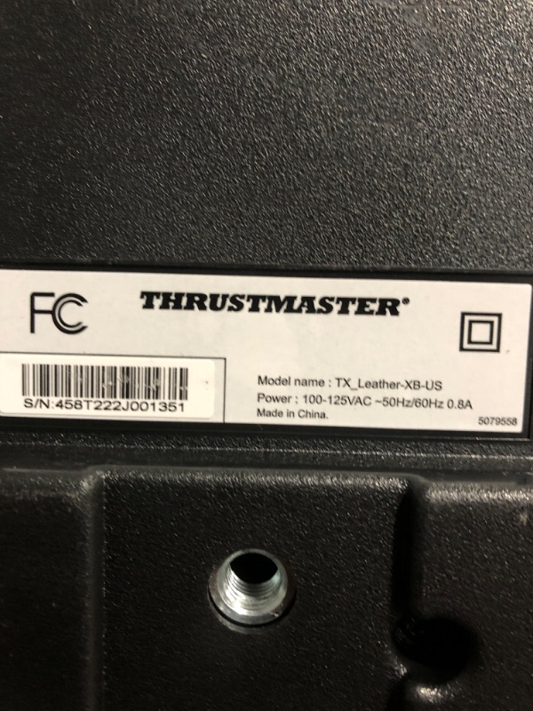 Photo 5 of * important * see clerk notes * 
Thrustmaster TX RW Leather Edition (XBOX Series X/S, XOne & Windows) Black Thrustmaster TX Racing Wheel Leather Edition