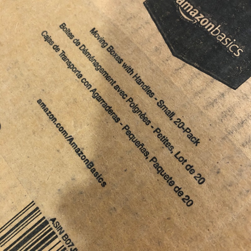 Photo 1 of Amazon Basics Small Moving Boxes with Lid and Handles - 15 x 10 x 12 inches, 20-Pack Small 20-Pack
