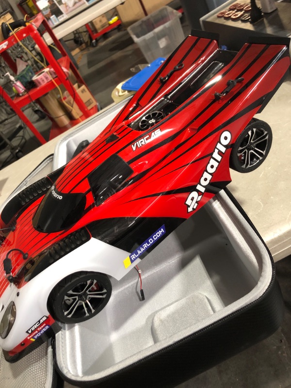 Photo 3 of * important * see clerk notes * 
AMORIL 1/10 Large 3S Brushless High Speed RC Cars for Adults,Max 120 MPH All-Road Speed Bash Racer RTR with Carbon Fiber Chassis