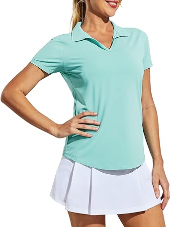 Photo 1 of MIER Women's Golf Polo Shirts XXL LIGHT GREEN