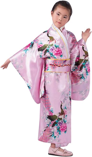 Photo 1 of CCcollections Kimono robe long 16 colors PREMIUM Peacock 10 GIRLS