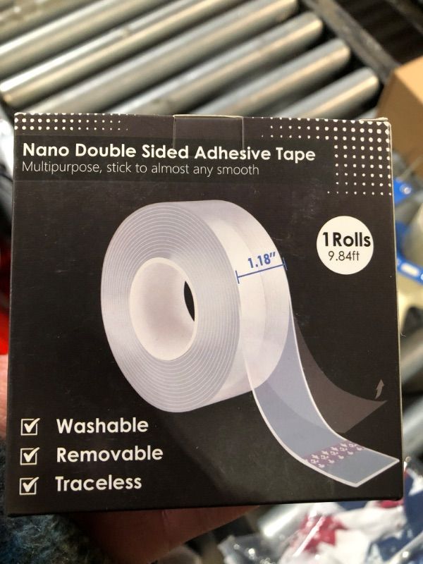 Photo 2 of Nano Double Sided Poster tape Heavy Duty 9.84FT Transparent