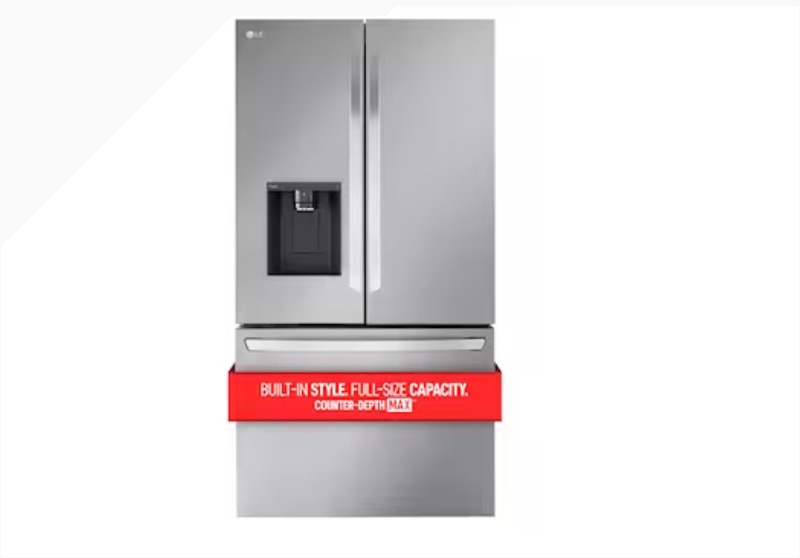 Photo 1 of LG Counter Depth MAX 25.5-cu ft Counter-depth Smart French Door Refrigerator with Dual Ice Maker 