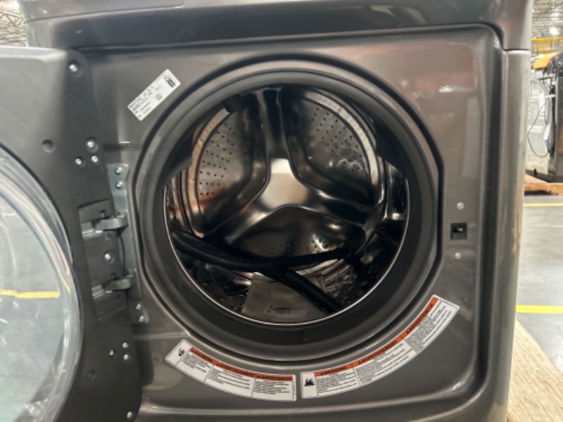 Photo 6 of Maytag 4.5-cu ft High Efficiency Stackable Steam Cycle Front-Load Washer (Metallic Slate) ENERGY STAR