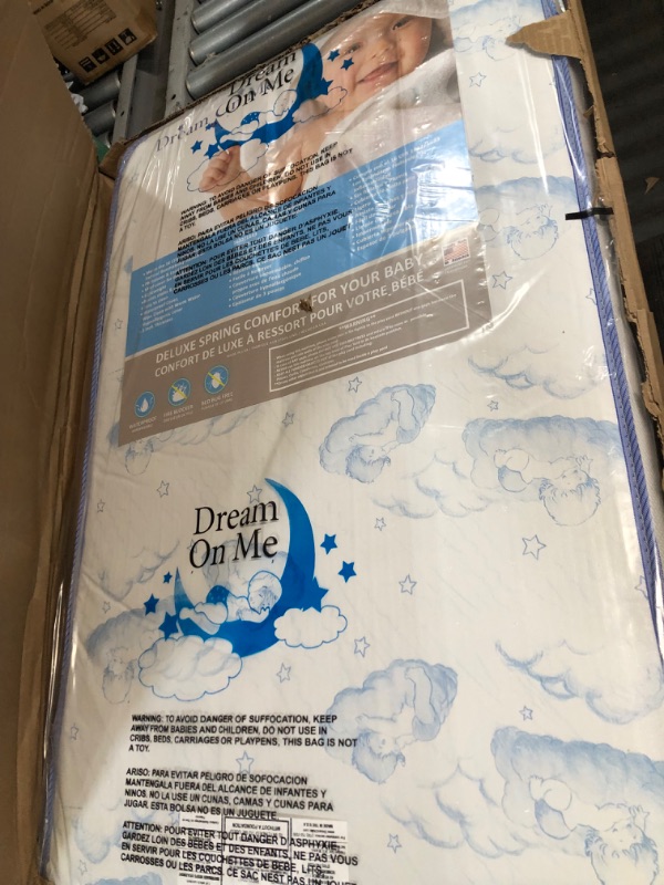 Photo 2 of Dream On Me 2-In-1 Breathable 3" Spring Coil Mini/Portable Crib Mattress