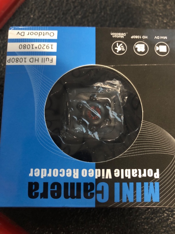 Photo 1 of Spy Hidden Camera Wireless Outdoor Security Cameras Mini Small Portable 1080P HD Wearable Nanny Secret Cam with Night Vision for Pet Monitor Outside Sports Camera for House and Office (0GB No WiFi)