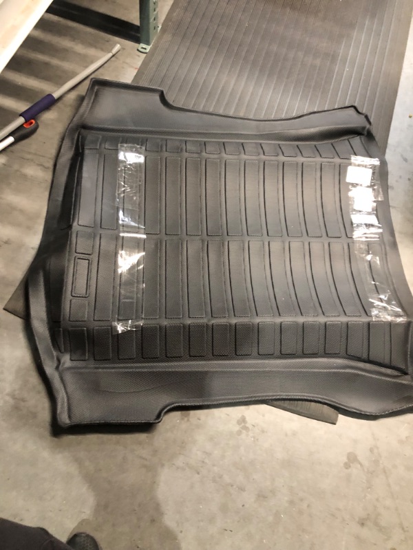 Photo 2 of unknown what car it is for, TPE Cargo Liner Compatible with Tesla Model 3 2017-2023, All Weather Anti-Slip Waterproof Rear Trunk Mat Model 3 Accessories