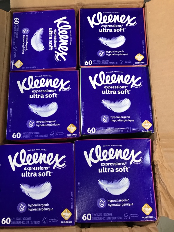 Photo 2 of (READ NOTES) Kleenex Ultra Soft Facial Tissues, 120 Count (Pack of 8) (960 Total Tissues)
