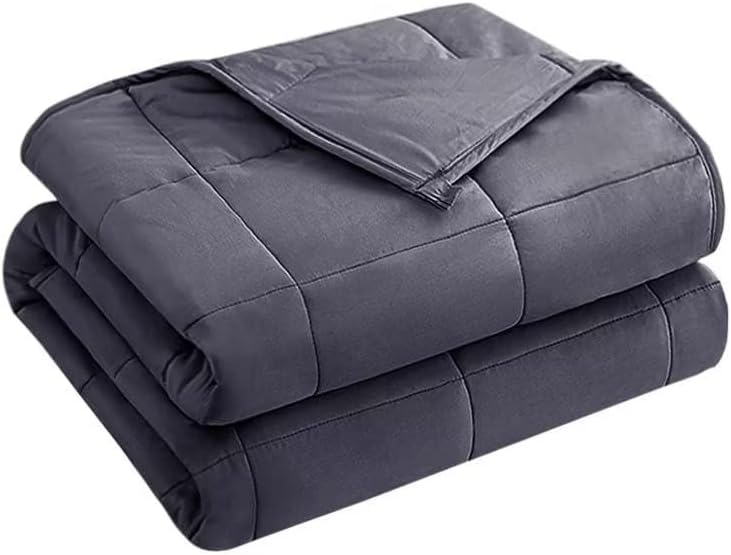 Photo 1 of (READ NOTES) yescool Weighted Blanket for Adults (20 lbs, 60” x 80”, Grey) Cooling Heavy Blanket for Sleeping Perfect for 190-210 lbs, Queen Size Breathable Blanket with Premium Glass Bead, Machine Washable
