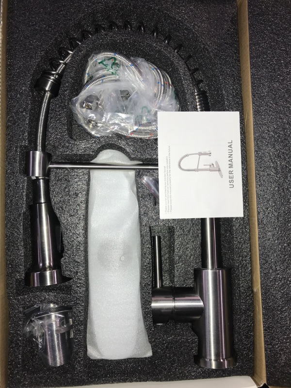 Photo 2 of (READ NOTES) Seasons® Westwind Single-Handle Spring Neck Kitchen Faucet In Chrome
