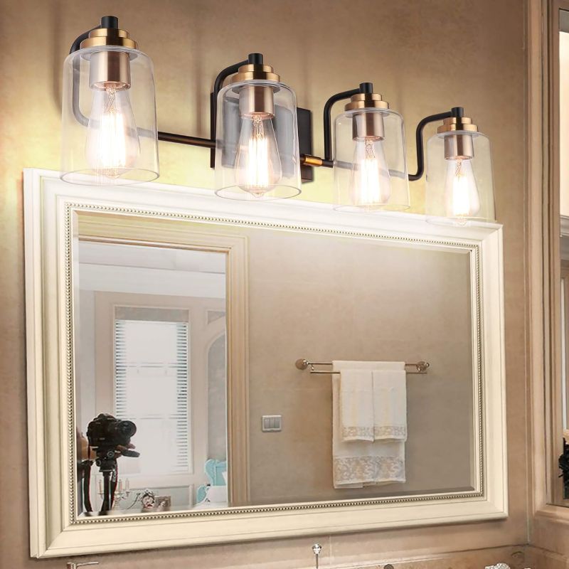 Photo 3 of (READA NOTES) SOLFART Vintage Vanity Lights Wall Lighting Bath Bathroom Light Fixtures Over Mirror (4 Lights-Exclude Bulb)