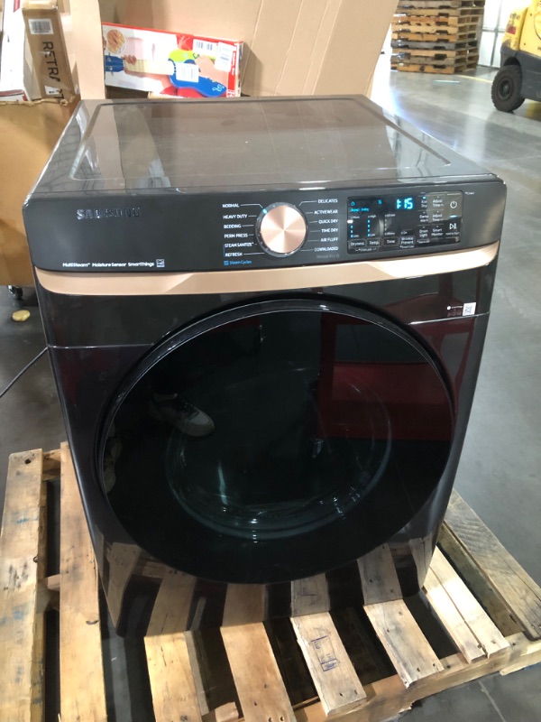 Photo 2 of (READ NOTES) 7.5 cu. ft. Smart Gas Dryer with Steam Sanitize+ and Sensor Dry in Brushed Black
