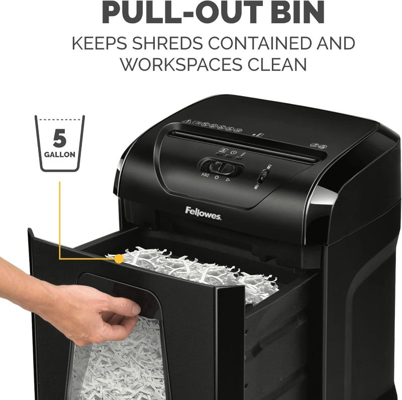 Photo 4 of (READ NOTES) Fellowes 12C15 12 Sheet Cross-Cut Paper Shredder for Home and Office with Safety Lock 12 Sheet Paper Shredder