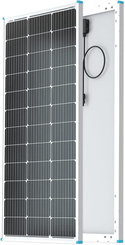 Photo 1 of (READ NOTES) Renogy 1PCS Solar Panels 100 Watt 12 Volt, High-Efficiency Monocrystalline PV Module Power Charger for RV Marine Rooftop Farm Battery and Other Off-Grid Applications, 2-Pack 100W 100W 2-Pack Panels