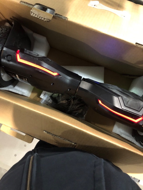 Photo 3 of (READ NOTES) Gyroor Warrior 8.5 inch All Terrain Off Road Hoverboard with Bluetooth Speakers and LED Lights, UL2272 Certified Self Balancing Scooter 1-Black Hoverboard