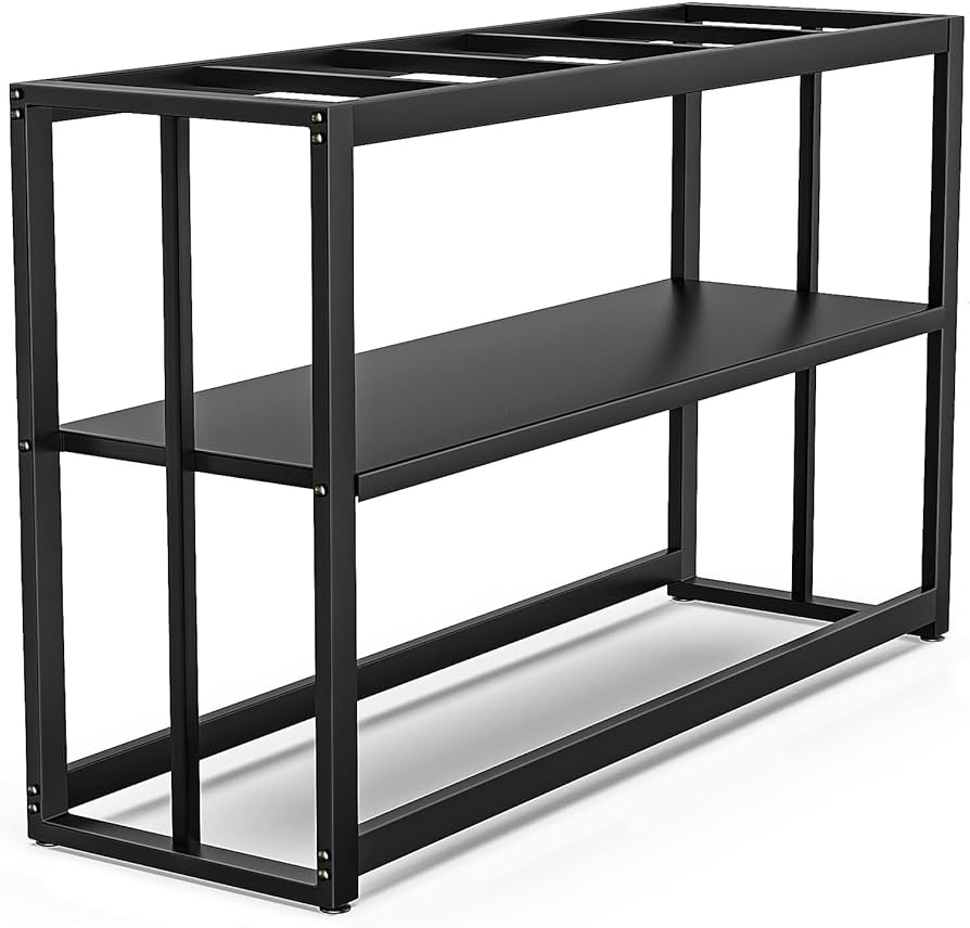 Photo 1 of WSYFC Fish Tank Stand Metal Aquarium Stand Black 55-75 Gallon Aquarium