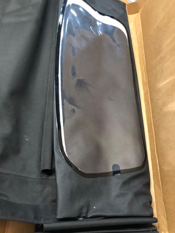 Photo 3 of * used * damaged * see images * 
Compatible With Mazda Miata Convertible Top with Plastic Window Black Cabrio 1989-2005