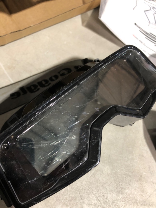 Photo 5 of * used * see images for damage * 
Grinding Helmet Impact Resistance Welding Helmet Welder Protector Automatic Dimming Headed Mounted Comfort Durable for Argon Arc Welding