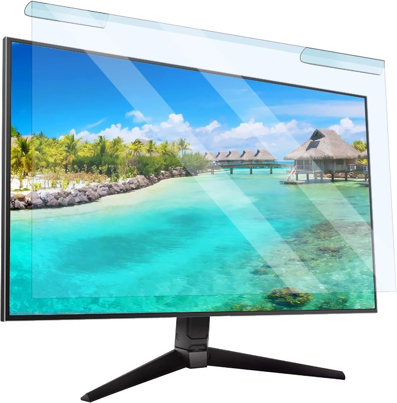 Photo 1 of Blue Light Blocking Screen Protector – Anti Blue Light Screen Protector for 23, 23.6, 23.8, 24 inch Diagonal LED PC Universal Monitor Blue Light Computer Screen Filter - (16:9/16:10)
