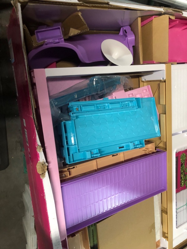 Photo 4 of Barbie Dreamhouse, Doll House Playset with 70+ Accessories Including Transforming Furniture, Elevator, Slide, Lights & Sounds Wheelchair Accessible Elevator