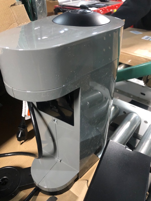 Photo 3 of **MISSING PARTS ND LEAKS**NO FUNCTIONAL*
Nespresso VertuoPlus Coffee and Espresso Machine by De'Longhi with Milk Frother, Grey Machine + Aero Gray