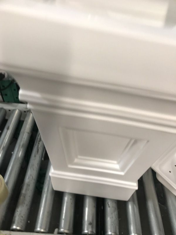 Photo 1 of  Atherton Planter Box – Classic White Indoor or Outdoor Planters – Customizable Self-Watering Feature – Durable, Low Maintenance Construction