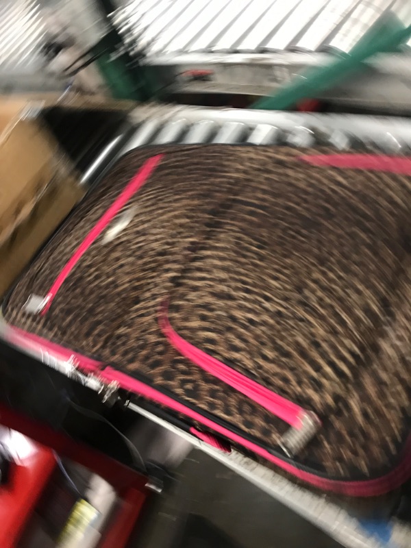 Photo 2 of Rockland Fashion Softside Upright Luggage Set, Pink Leopard, 2-Piece (14/19) 2-Piece Set (14/19) Pink Leopard Standard Packaging