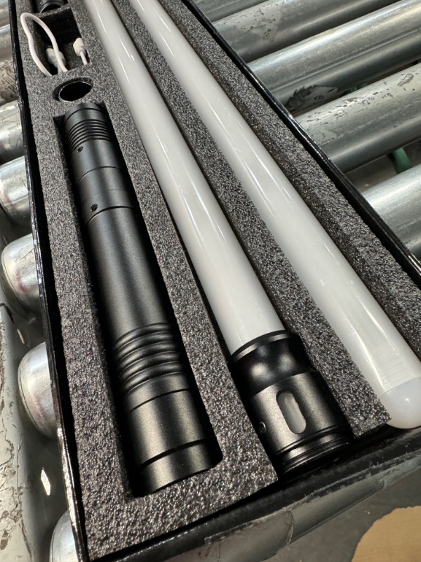 Photo 1 of Lukidy 2Pack Lightsaber Metal Hilt 12 Colors,Battery Rechargable 2-in-1 Double-Bladed FX