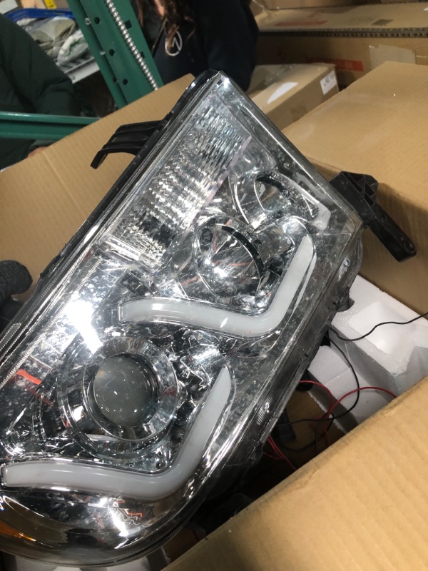 Photo 3 of ALPHAOWLS LED DRL Headlights Assembly Compatible with 2007 2008 2009 2010 2011 2012 2013 Tundra