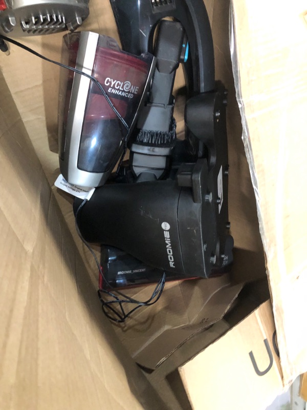 Photo 2 of ***USED - POWER CABLE IS MISMATCHED - UNABLE TO TEST***
Roomie Tec Cordless Vacuum Cleaner, 2 in 1 Handheld Vacuum, High-Power 2200mAh Li-ion Rechargeable Battery