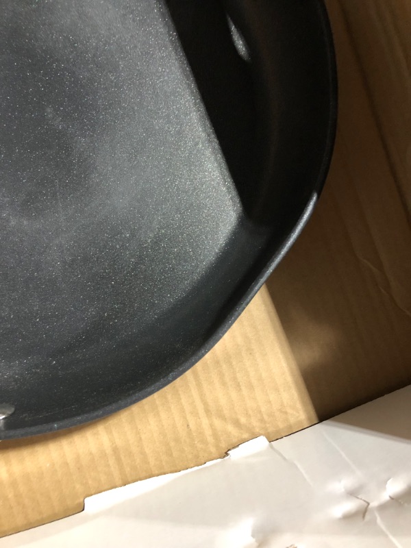 Photo 7 of ***DAMAGED - BENT - SCRATCHED - SEE PICTURES***
All-Clad HA1 Hard Anodized Nonstick Frying Pan with Lid, 12 Inch