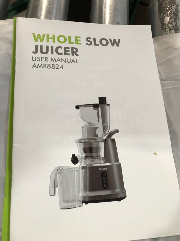 Photo 4 of **PARTS ONLY**
SiFENE Vertical Cold Press Juicer, Slow Masticating Juicer Machine, Juice Maker Extractor 