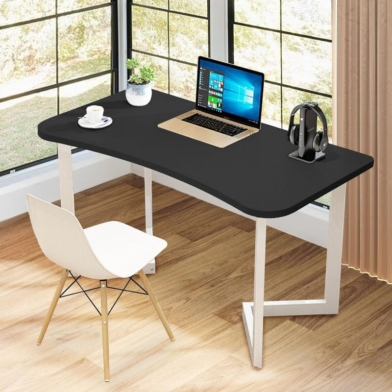 Photo 1 of HDHNBA Computer Desk Home Office Writing Study Desk, Modern Black and White, 31.4"*19.6"