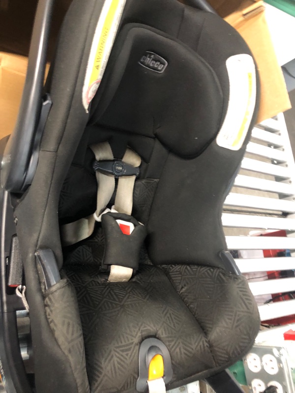 Photo 5 of Chicco KeyFit 35 Infant Car Seat - Onyx | Black Durable Woven Seat Pad Onyx