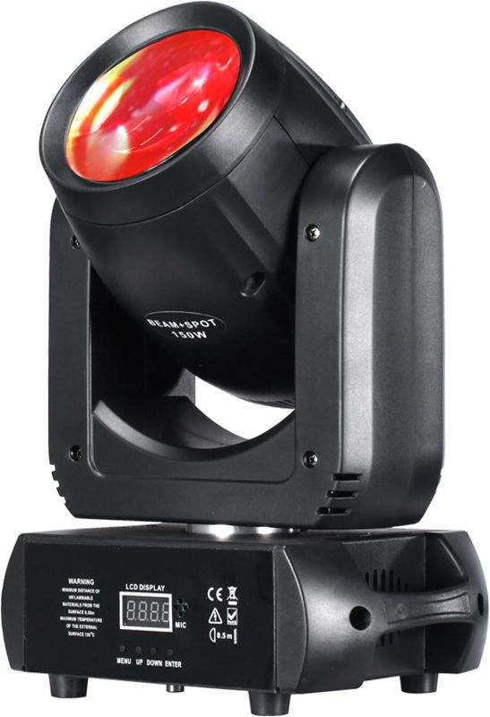 Photo 1 of **PARTS ONLY**
150W LED Moving Head Lights Beam Spot Wash GOBO 18 Face Roto Prism Super Bright Dj 