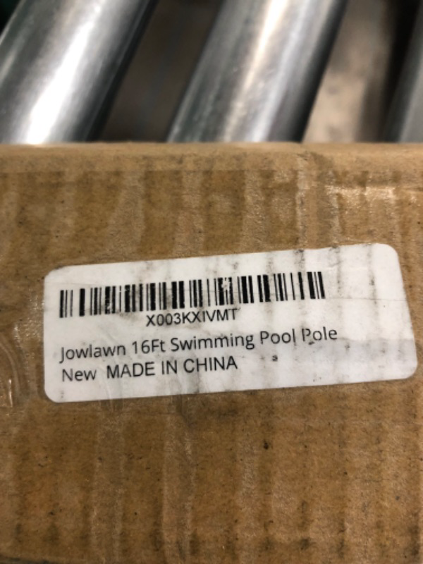 Photo 1 of Jowlawn Swimming Pool Pole Telescopic 16ft - 3 Section Extendable Aluminium Pool Skimmer