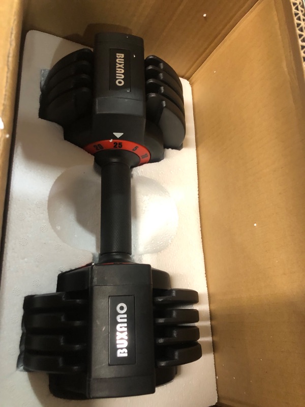 Photo 4 of Adjustable Dumbbell 55LB 5 In 1 Single Dumbbells for Multiweight Options with Anti-Slip Metal 