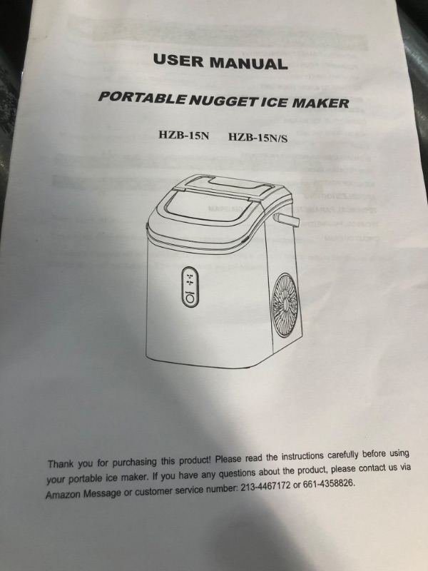 Photo 4 of **PARTS ONLY/ SEE NOTES**
AGLUCKY Nugget Ice Maker Countertop, 