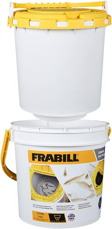 Photo 1 of **PARTS ONLY** Frabill Drainer Bait Bucket 2 Gallon