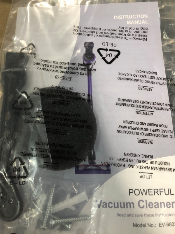 Photo 1 of Nicebay 4in1 Lightweight Cordless Vacuum Cleaner EV-6803  BLACK