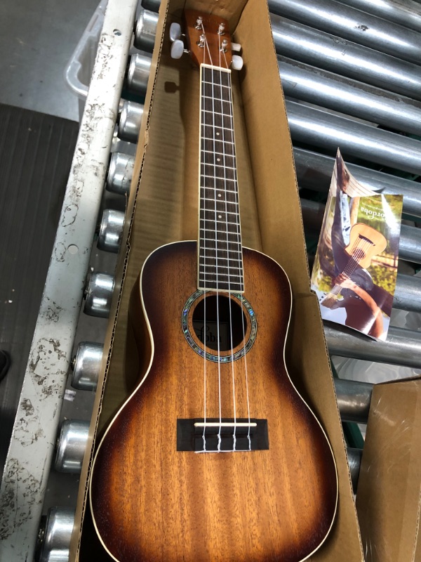 Photo 3 of Cordoba Guitars 15CM-E EB Acoustic Electric Concert Ukulele Mahogany Edge Burst, Acoustic