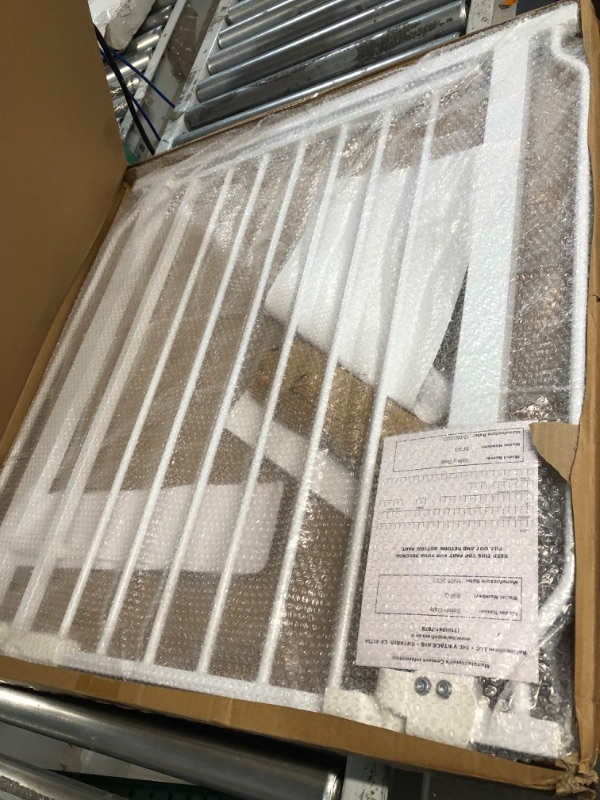 Photo 1 of BalanceFrom Easy Walk-Thru Safety Gate White 30-inch Tall, No Caps Fits 29.1 - 33.8" Wide